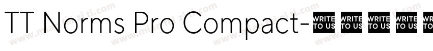 TT Norms Pro Compact字体转换